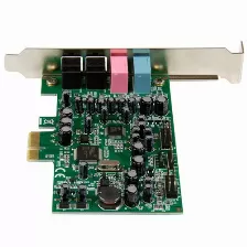 Tarjeta De Sonido Startech, Interno, Virtual 7.1 Canales, Pci-e X1, Calidad De Audio 24 Bit