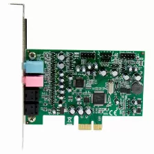 Tarjeta De Sonido Startech, Interno, Virtual 7.1 Canales, Pci-e X1, Calidad De Audio 24 Bit