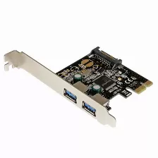 Tarjeta Pci Express Startech (pexusb3s23) Pci-e 2 Puertos Usb 3.0 Con Alimentación Sata
