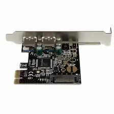 Tarjeta Pci Express Startech (pexusb3s23) Pci-e 2 Puertos Usb 3.0 Con Alimentación Sata