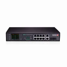 Switch Poe / Provision Isr / Poes-08120gcl+2combo / 8 Puertos + 2 Puertos Giga / 120w / 10/100/1000mbps