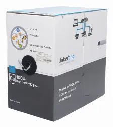 Bobina Linkedpro Pro-cat-5e-v2 Cat5e, 305 M, U/utp (utp), Gris