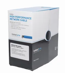 Bobina Linkedpro Pro-cat-6-plus-v2 Cat6+, 305 M, Azul