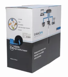 Bobina Linkedpro Pro-cat-6-plus-v2 Cat6+, 305 M, Azul