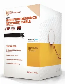 Bobina Linkedpro Pro-cat-6-plus Cat6+, 305 M, Azul