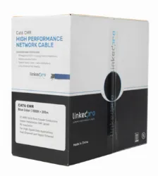Bobina Linkedpro Pro-cat6-r Cat6+, 305 M, Azul