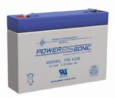 Bateria Para Ups Power Sonic Ps-1228-f1 Plomo ácido, 12 V, 2.8 Ah, Azul, Gris