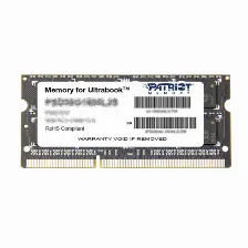 Memoria Ram Patriot Memory 8gb Ddr3 Pc3-12800 (1600mhz) Sodimm 8gb Ddr3 1600mhz