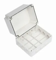 Caja Derivacia³n-conexia³n De Pla¡stico (190 X 240 X 165 Mm) Con 12 Gla¡ndulas De Goma. Para Instalaciones Comerciales, Residenciales E Industriales. Incluye Tornillera­a Para Su Tapa. Funciona Tam...