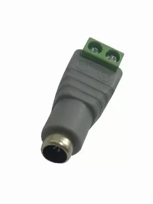 Paquete Con 10 Piezas Adaptador De Corriente Saxxon Para Camaras Dc Hembra, Gris