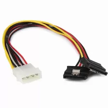 Cable Adaptador De Corriente 1 Molex 2 Sata Startech 30cm