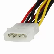 Cable De Poder Startech.com Molex (4 Puntas), 2 X Sata 15-pines, 0.3048 M, Multicolor