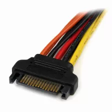 Divisor De Corriente Startech (pyo2lsata), 0,15m Splitter De Alimentación Sata Con Cierre Pestillo 1xmacho A 2xhembra