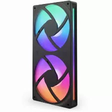 Kit 2 Ventiladores Nzxt F240 Rgb Core, 240mm, 2400 Rpm, Negro