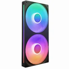 Kit 2 Ventiladores Nzxt F280 Rgb Core, 2000 Rpm, Led Multi, Plastico, 280mm, Negro