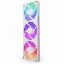 Kit 3 Ventiladores Nzxt F360 Rgb Core, 360mm, 2400 Rpm, Blanco