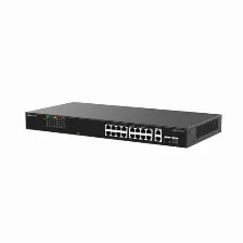 Switch Ruijie Networks Rg-es118fgs-lp No Administrado, L2, Rj-45 16, Fast Ethernet (10/100), (poe +) 16, Negro