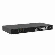 Switch Ruijie Networks Rg-es118fgs-lp No Administrado, L2, Rj-45 16, Fast Ethernet (10/100), (poe +) 16, Negro