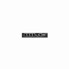 Switch Ruijie Networks Rg-es206gs-p Gestionado, L2, Rj-45 6, Gigabit Ethernet (10/100/1000), 4 Poe, Negro