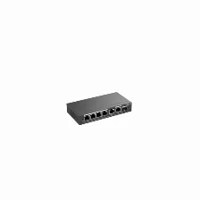 Switch Ruijie Networks Rg-es206gs-p Gestionado, L2, Rj-45 6, Gigabit Ethernet (10/100/1000), 4 Poe, Negro