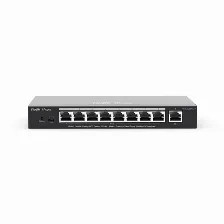 Switch Ruijie Networks Rg-es209gc-p Gestionado, Rj-45 9, Gigabit Ethernet (10/100/1000), Negro