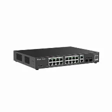 Switch Ruijie Networks Rg-es220gs-p Gestionado, L2, Rj-45 18, Gigabit Ethernet (10/100/1000), Negro