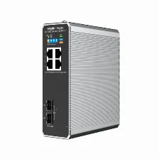 Switch Ruijie Networks Rg-nis2100 Gestionado, L2, Rj-45 4, Gigabit Ethernet (10/100/1000), (poe +) 4, 4 Poe, Negro, Acero Inoxidable