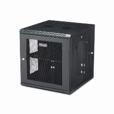 Rack Startech.com Tipo Bastidor De Pared, Capacidad Del Rack 12u, 4 Postes, Peso Max. 90 Kg, Color Negro, Incluye Tuercas Si