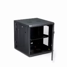 Rack Startech.com Tipo Bastidor De Pared, Capacidad Del Rack 12u, 4 Postes, Peso Max. 90 Kg, Color Negro, Incluye Tuercas Si