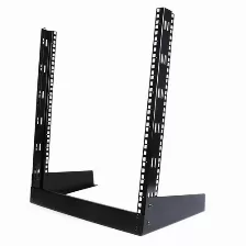 Rack Startech (rk12od), Armario Bastidor Abierto De Escritorio Desktop Sobremesa De 2 Columnas 12u 0,5m Negro