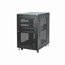Rack Startech.com Tipo Rack O Bastidor Independiente, Capacidad Del Rack 18u, 4 Postes, Acero, Peso Max. 450 Kg, Color Negro, Incluye Tuercas Si