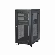 Rack Startech.com Tipo Rack O Bastidor Independiente, Capacidad Del Rack 24u, 4 Postes, Acero, Peso Max. 450 Kg, Color Negro, Incluye Tuercas Si