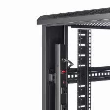 Rack Startech.com Tipo Rack O Bastidor Independiente, Capacidad Del Rack 42u, 4 Postes, Peso Max. 907 Kg, Color Negro, Incluye Tuercas Si, 1llaves