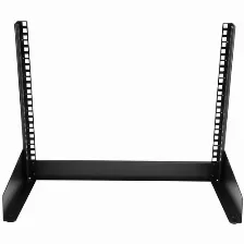 Rack Startech.com , Freestanding Rack, 2 Postes, Peso Máximo 50 Kg, Unidades 8u, Incluye Kit De Montaje, Color Negro