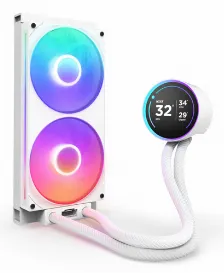 Sistema De Enfriamiento Liquido Nzxt Kraken Elite 280 Rgb, 240mm, 2000 Rpm, Blanco