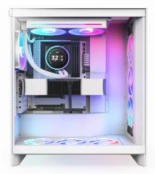 Sistema De Enfriamiento Liquido Nzxt Kraken Elite 280 Rgb, 240mm, 2000 Rpm, Blanco