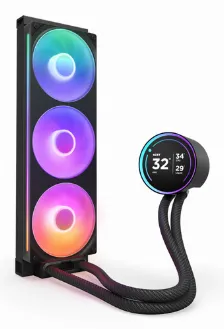 Sistema De Enfriamiento Liquido Nzxt Kraken Elite 360 Rgb 3x120mm, 2400 Rpm, Amd/intel, Negro