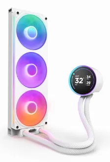 Enfriamiento Liquido_ Nzxt Kraken Kraken Elite 360 Rgb 3 X 12 Cm, 2400 Rpm, Blanco
