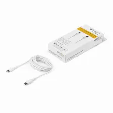 Cable Para Móvil Startech.com 2 M, Usb C A Lightning, Blanco