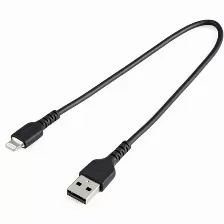 Cable Para Móvil Startech.com 0.3 M, Usb A A Lightning, Negro