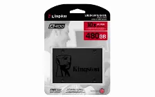 Ssd Kingston A400 480gb, Sata Iii 6 Gbit/s, Lectura 500mb/s, Escritura 450 Mb/s