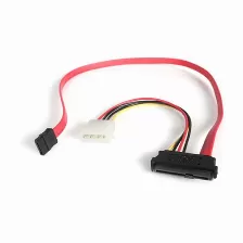 Cable De Poder Startech.com Sata 15 Puntas, Lp4 M, Sas 29 Pin Plug, 0.457 M, Rojo