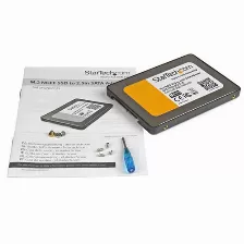 Tarjeta Startech.com Sata, M.2, Negro