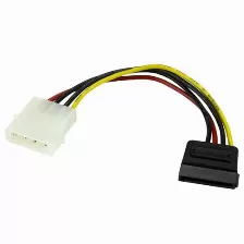 Cable Adaptador De 15cm De Alimentación Molex Lp4 4 Pines A Sata 15 Pines (satapowadap)
