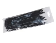 Bolsa Con 100 Cinchos Sujetables Saxxon, 2.5 Mm X 100 Mm, Negro, Nylon