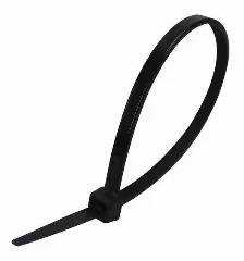 Bolsa Con 100 Cinchos Sujetables Saxxon , 3.6 Mm X 150 Mm, Negro, Nylon