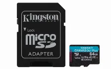 Memoria Micro-sd Kingston Technology Canvas Go Plus 64gb, 200 Mb/s, Clase 10