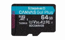 Memoria Micro-sd Kingston Technology Canvas Go Plus 64gb, 200 Mb/s, Clase 10