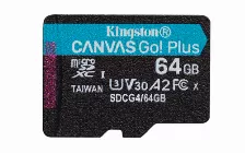 Memoria Kingston Technology Canvas Go! Plus 64 Gb, Velocidad 200 Mb/s, Clase 10