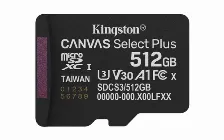 Memoria Kingston Technology Canvas Select Plus Gen3 512 Gb, Velocidad 150 Mb/s, Clase 10